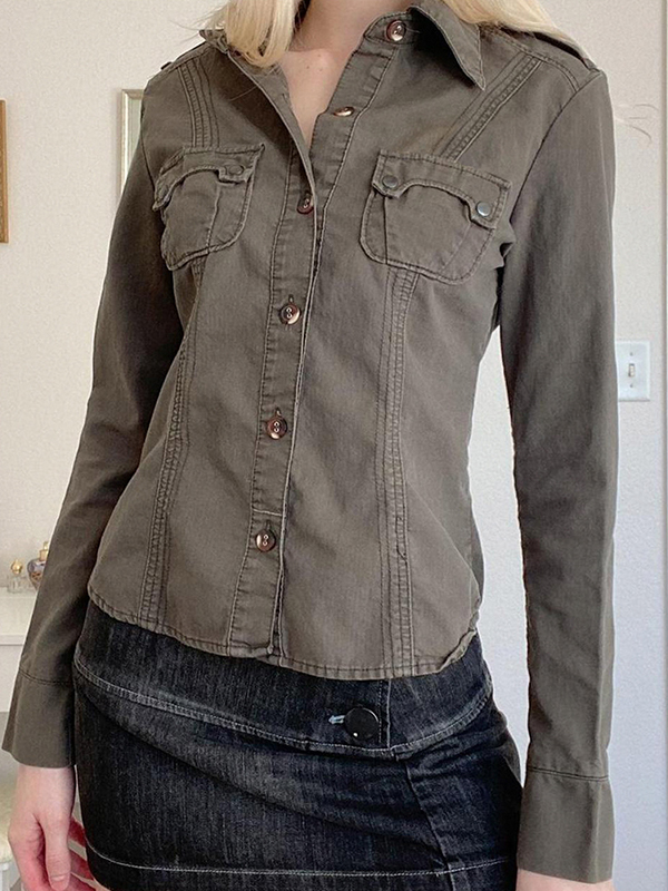 EMMIOL Jacke im Patchwork-Workwear-Stil