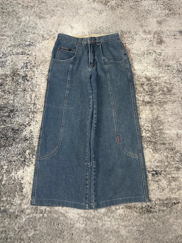 EMMIOL Streetwear Oversized Pockets Boyfriend Jeans
