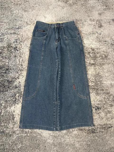 Jeans boyfriend con tasche oversize da streetwear