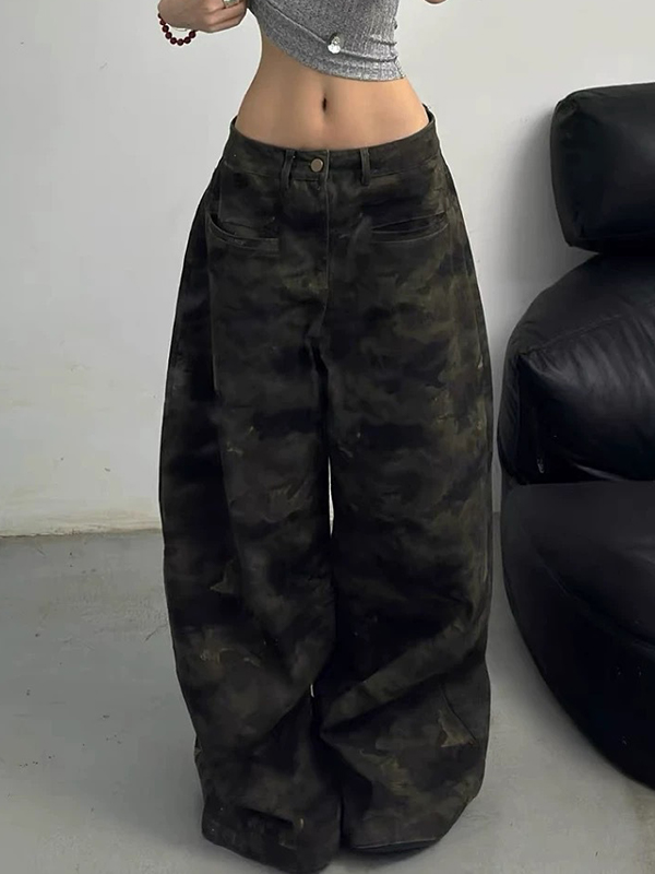 EMMIOL Jeans boyfriend mimetici vintage rovinati