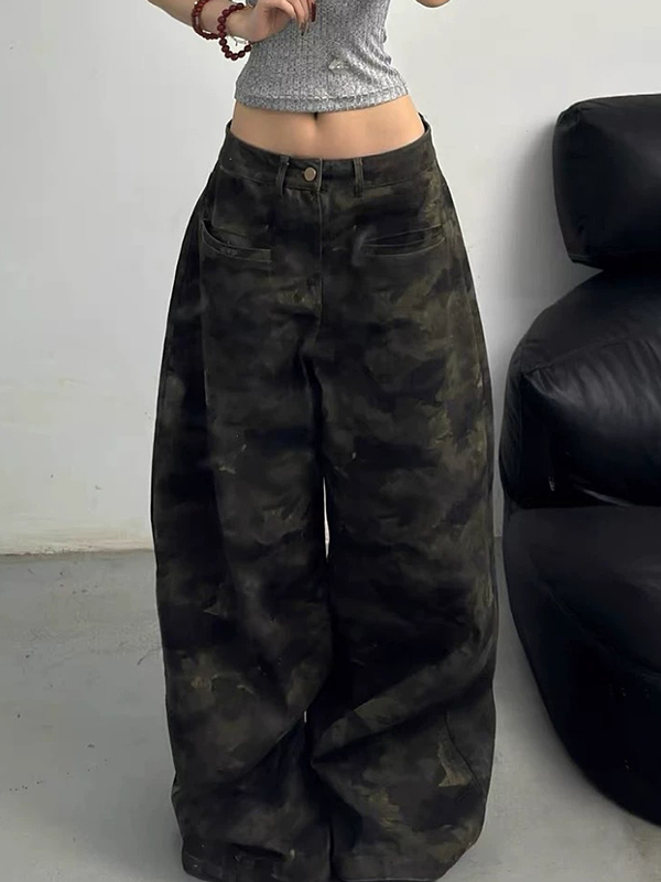 EMMIOL Jeans boyfriend mimetici vintage rovinati