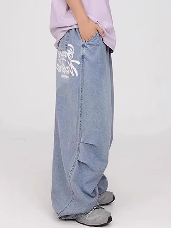 EMMIOL Jeans boyfriend con stampa di lettere National Trend