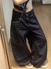 EMMIOL Jeans boyfriend con stampa leopardata vintage di American High Street