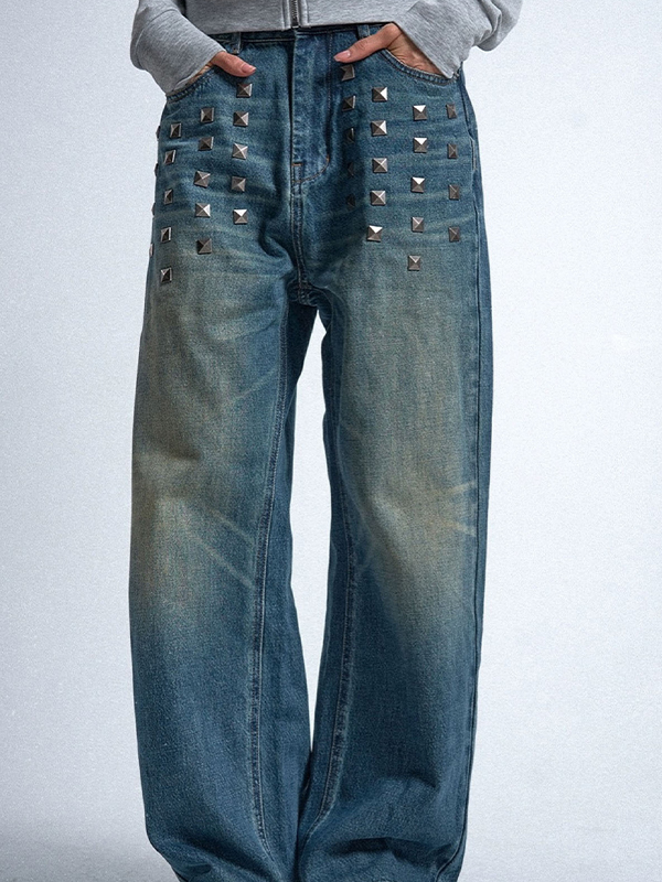 EMMIOL Jeans boyfriend dalla vestibilità rilassata in stile americano