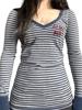 EMMIOL Comfortable Wind Stripes Long Sleeve