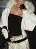 EMMIOL Fur Patchwork Jacket
