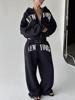 EMMIOL American-Style Lettering Print Two Piece