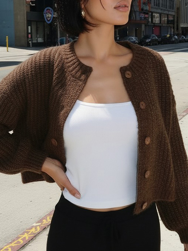EMMIOL Cardigan casual e confortevole Lazy-Chic