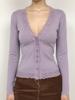 EMMIOL Cardigan in pizzo vintage con scollo a V