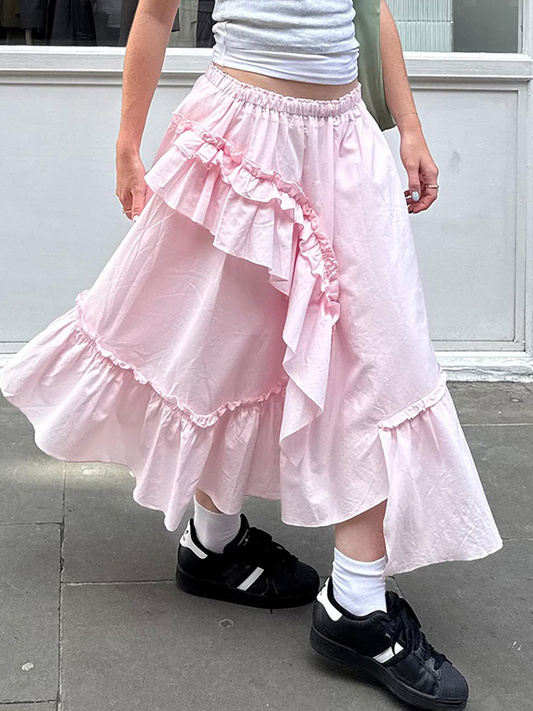 EMMIOL Sweet Girlish Style Maxi Skirt
