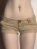 EMMIOL Pantalones cortos de mezclilla ajustados y aerodinámicos