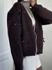 EMMIOL Cardigan con fiocco e scollo a V