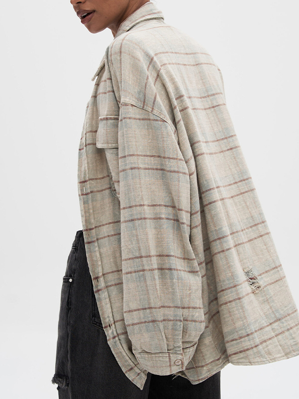 EMMIOL Vintage Distressed Brushed Finish Jacket