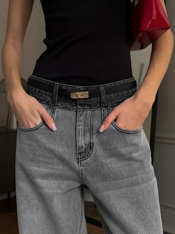 EMMIOL Jeans boyfriend retrò larghi e levigati