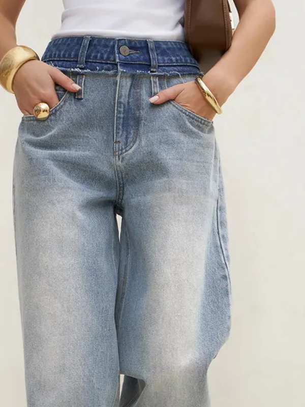 EMMIOL Jeans boyfriend retrò larghi e levigati