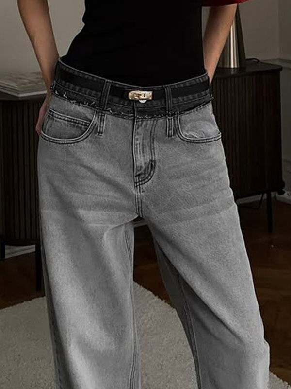 EMMIOL Jeans boyfriend retrò larghi e levigati