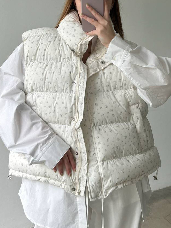 EMMIOL Giacca con gilet floreale senza maniche