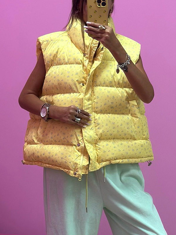 EMMIOL Giacca con gilet floreale senza maniche