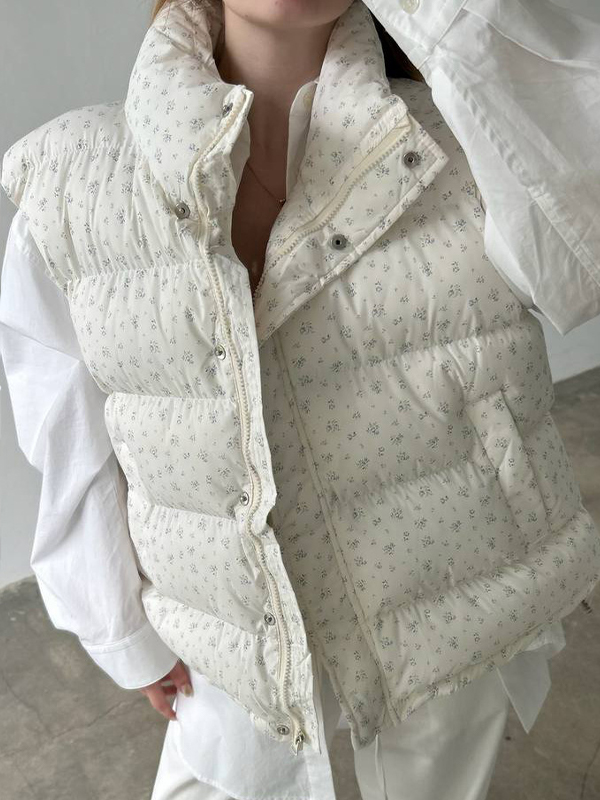 EMMIOL Giacca con gilet floreale senza maniche