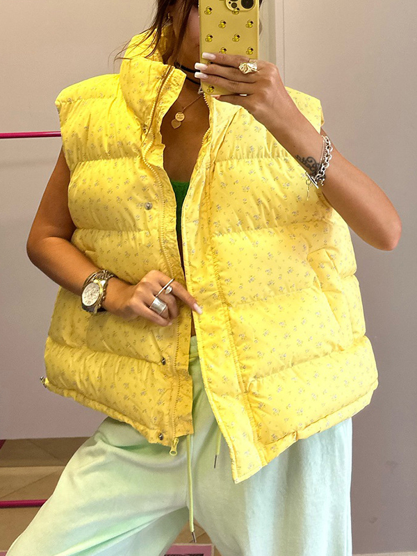 EMMIOL Giacca con gilet floreale senza maniche