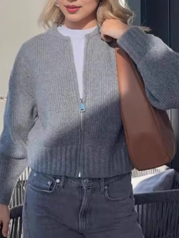 EMMIOL Versatile Crew Neck Commuting Cardigan