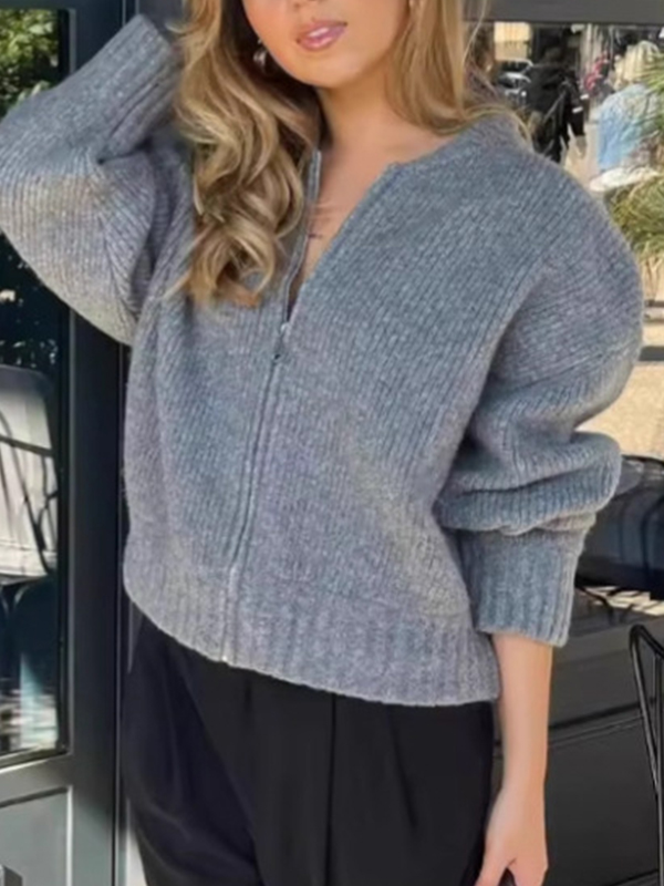 EMMIOL Versatile Crew Neck Commuting Cardigan