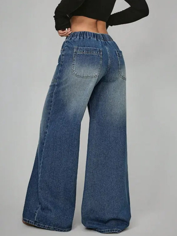 EMMIOL Jeans boyfriend con elastico in vita