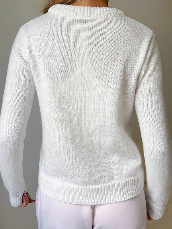 EMMIOL Bear Print Cardigan