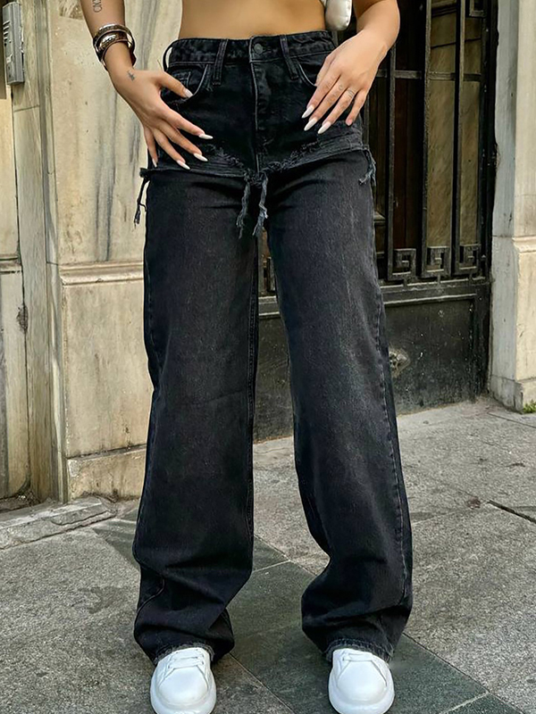 EMMIOL Jeans boyfriend effetto usurato firmati