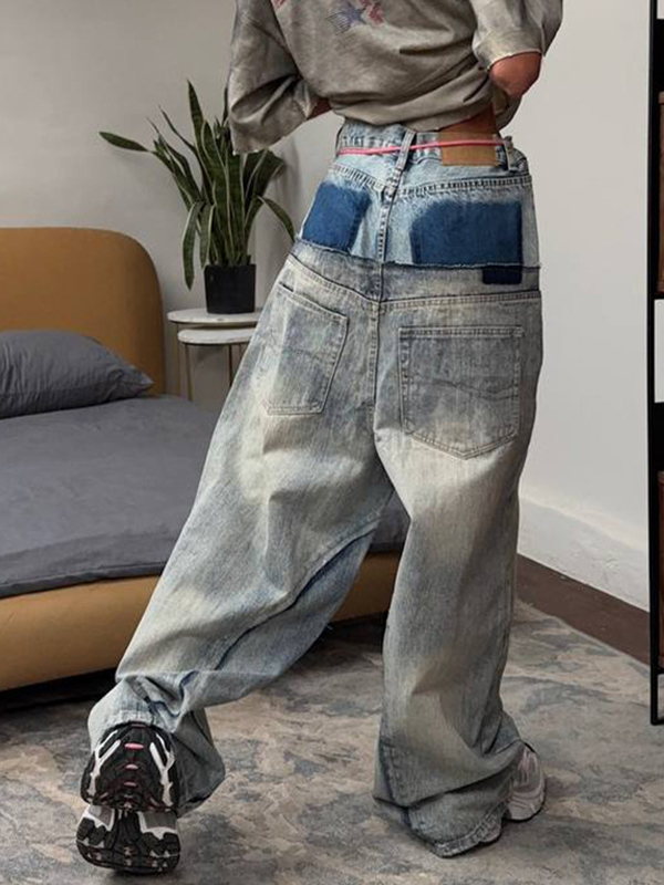 EMMIOL Jeans boyfriend patchwork consumati