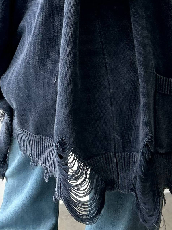 EMMIOL Cardigan in maglia danneggiato dalla dopamina