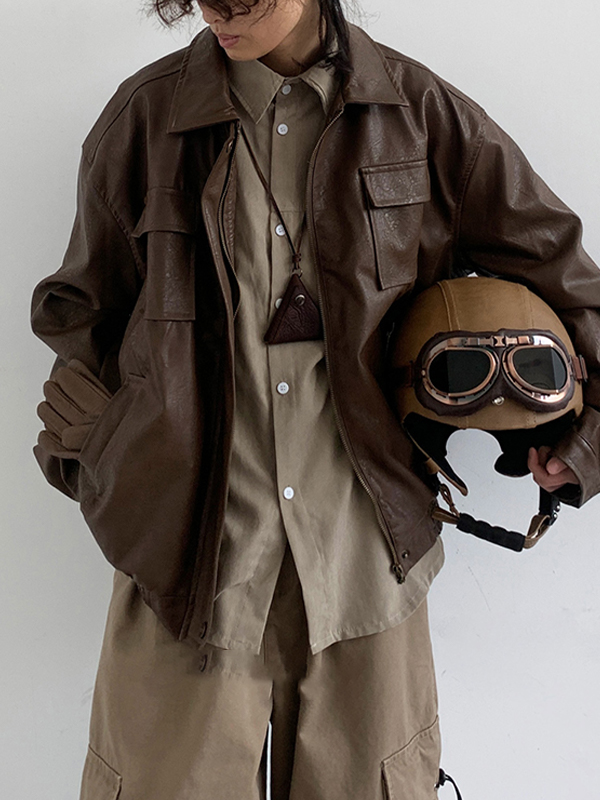 EMMIOL Bad Boy Pu Motorcycle Jacket