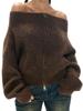 EMMIOL One-Shoulder Vintage Cardigan