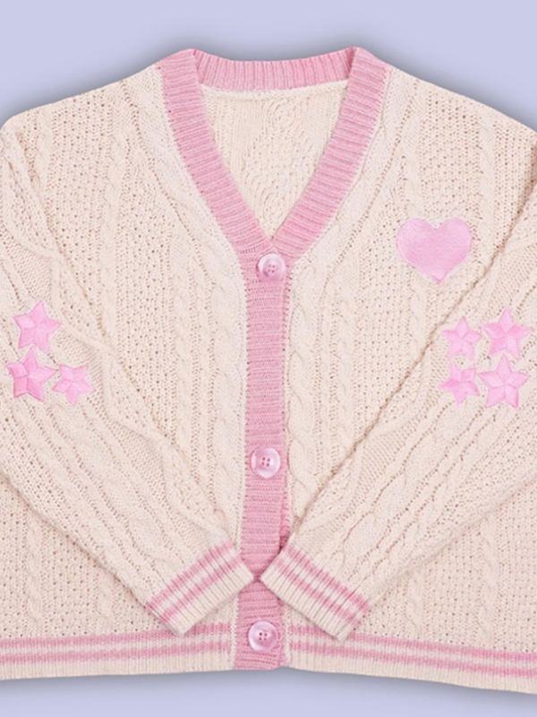 EMMIOL Cardigan con ricamo a stella