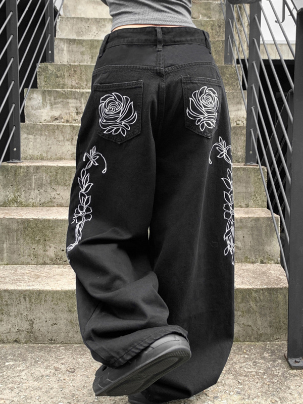EMMIOL Jeans boyfriend retrò larghi