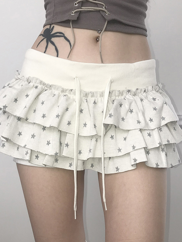 EMMIOL Star Print Mini Skirt