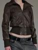 EMMIOL Giacca in stile motociclista vintage americano