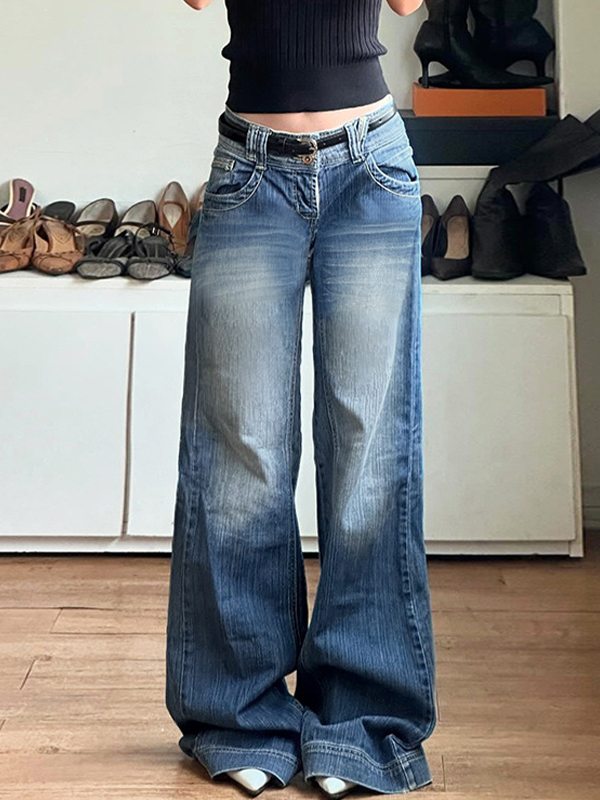 EMMIOL Jeans boyfriend lavati e rovinati