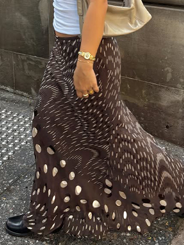 EMMIOL Retro Design Maxi Skirt