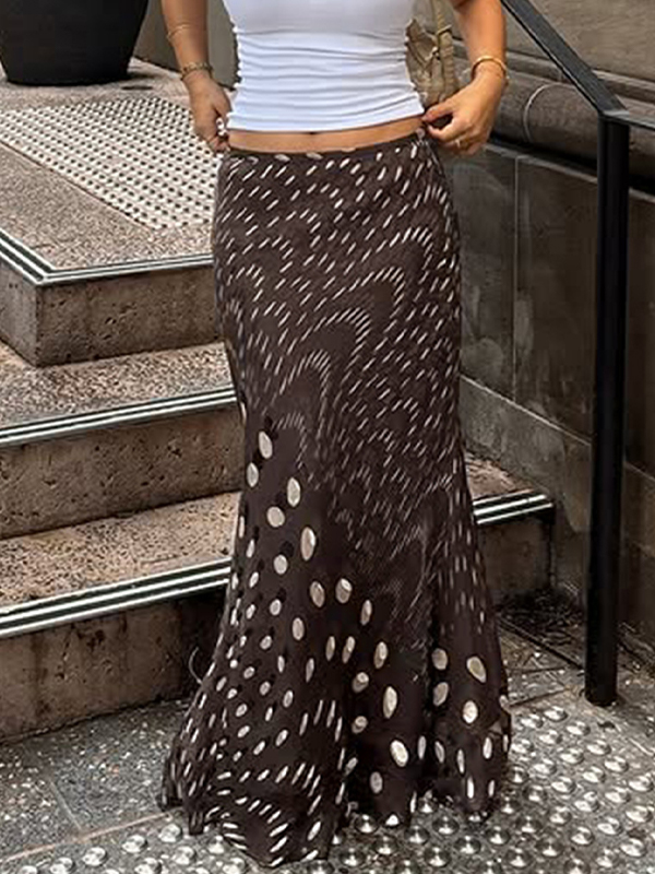 EMMIOL Retro Design Maxi Skirt