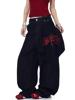 EMMIOL Jeans boyfriend con ricami vintage