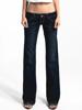 EMMIOL Jeans a zampa retrò casual Y2K