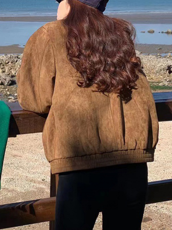 EMMIOL Retro Melange Oversized Jacket