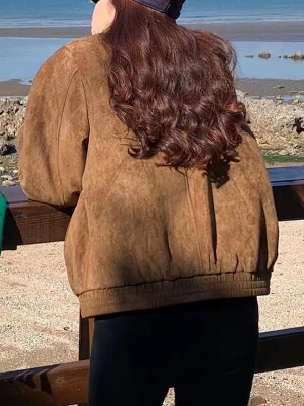 EMMIOL Retro Melange Oversized Jacket