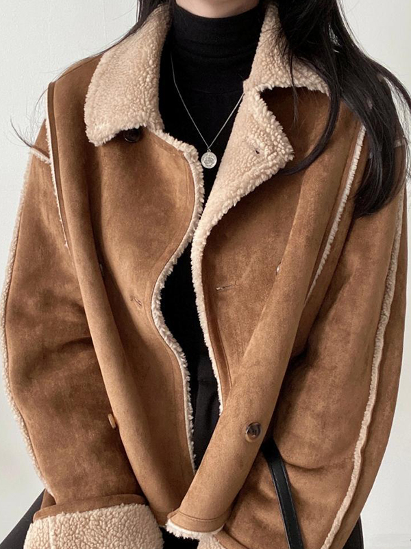 EMMIOL Chaqueta vintage elegante de manga larga