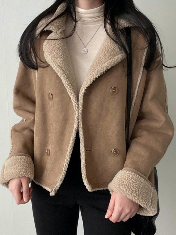 EMMIOL Chaqueta vintage elegante de manga larga