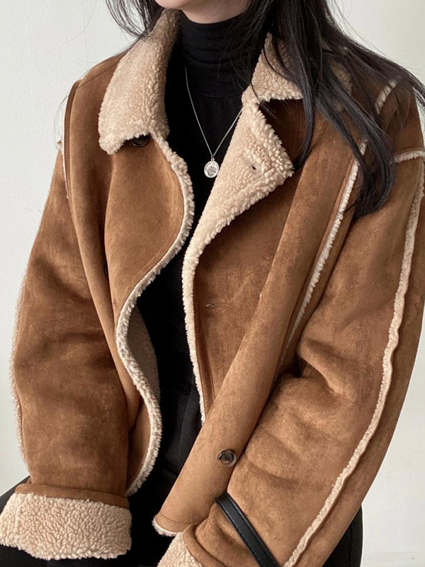 EMMIOL Chaqueta vintage elegante de manga larga