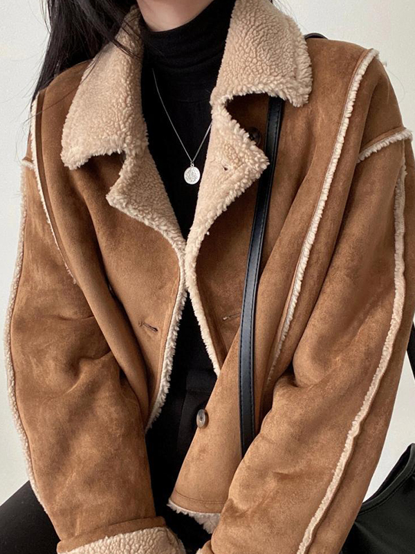 EMMIOL Chaqueta vintage elegante de manga larga