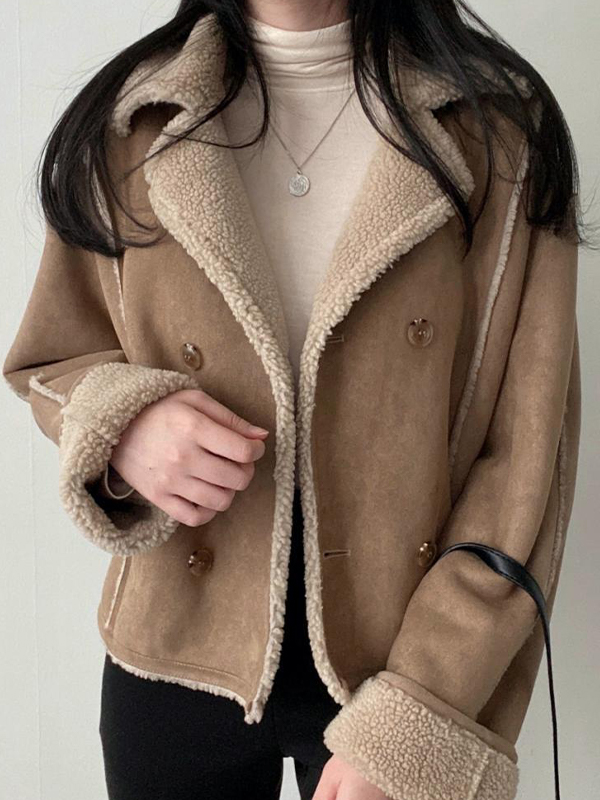 EMMIOL Chaqueta vintage elegante de manga larga