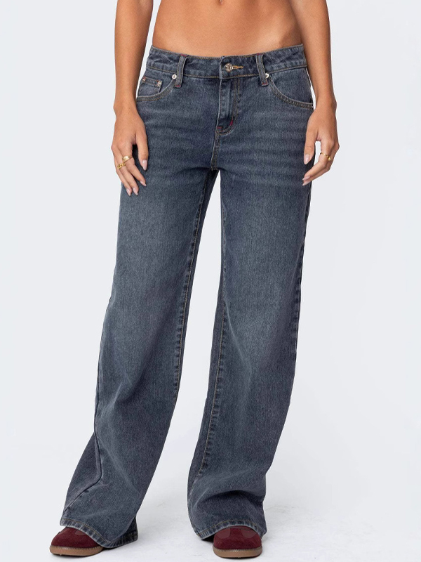 EMMIOL Jeans boyfriend retrò a vita bassa e vestibilità ampia